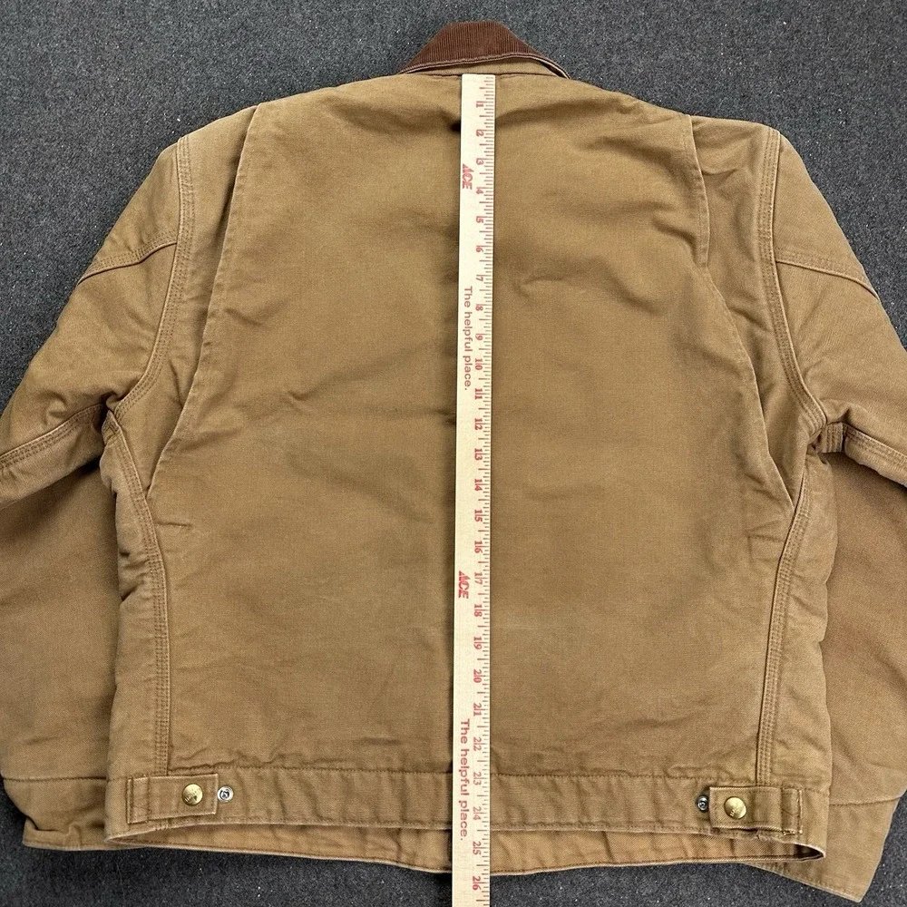 Vintage Carhartt Detroit Jacket J01 BRN Blanket Lined Tan Size 48 RARE *logo‎